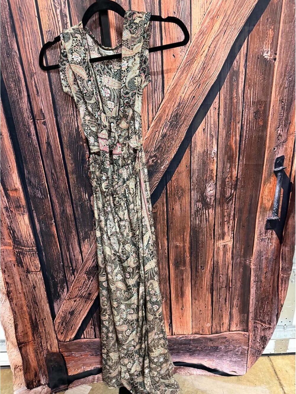 Earthbound Paisley Print Maxi Dress Medium